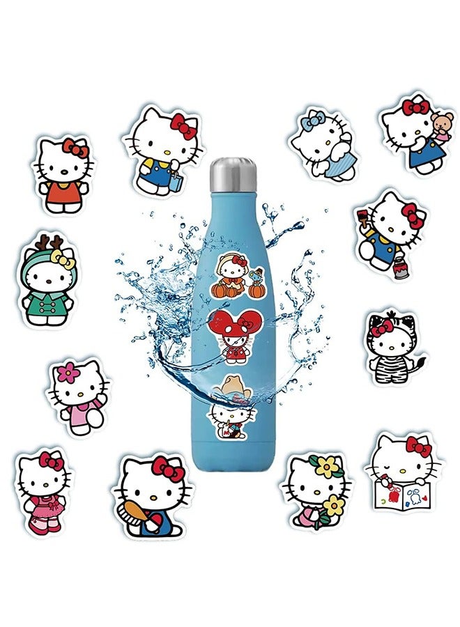 100-Piece Hello Kitty Waterproof Stickers, Premium Waterproof Vinyl Stickers Set, Waterproof Stickers for Laptop, Skateboard, Water Bottles,Computer, Phone,Guitar DIY  - Image 3