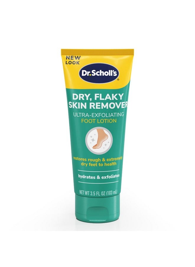 Dr. Scholl's Dr. Scholl's Dry, Flaky Skin Remover Ultra Exfoliating Foot Lotion Cream, 3.5 oz, Moisturizer with Urea for Rough Dry Cracked Feet, Heal and Soothe for Healthy Looking Feet, Intensive Foot Skin Care  - Image 1