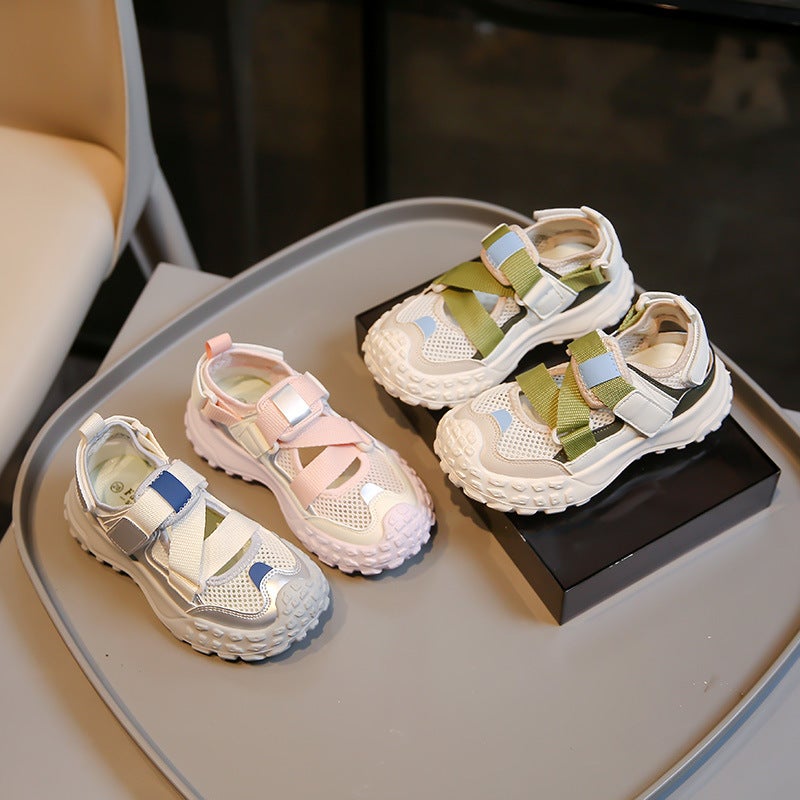 Girl'S Shoes Sports Sandals Summer Children'S Shoes Summer Baotou Sandals Little Girl'S Summer Mesh Shoes - Image 3
