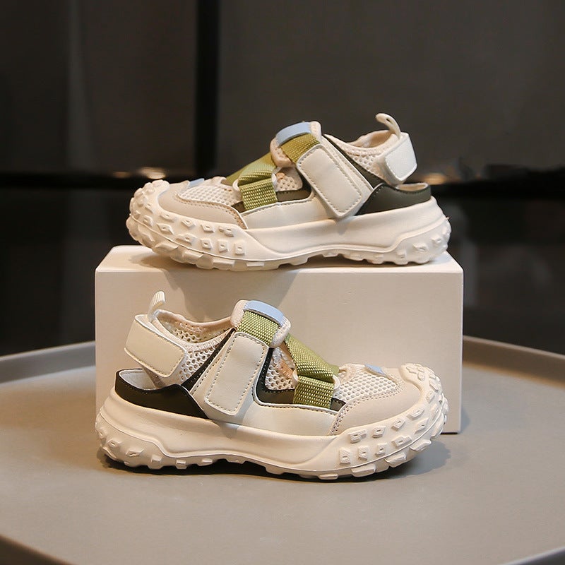 Girl'S Shoes Sports Sandals Summer Children'S Shoes Summer Baotou Sandals Little Girl'S Summer Mesh Shoes - Image 1