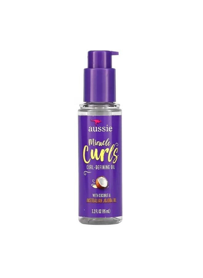 Aussie Miracle Curls CurlDefining Oil 3.2 fl oz 95 ml  - Image 1