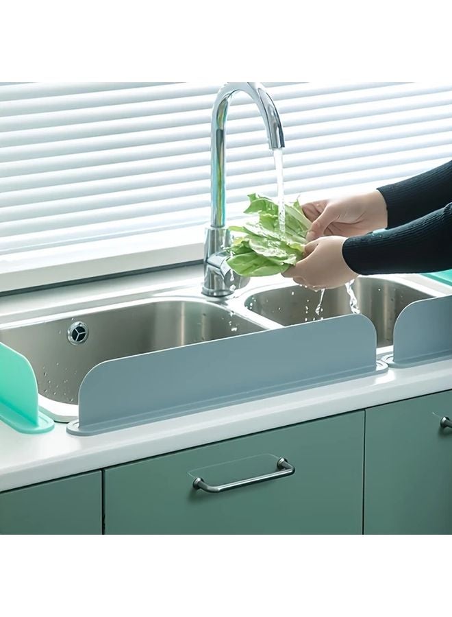 Gray Silica Gel Sink Splash Guard Easy Install Suction Cups For Kitchen And Lab - Image 3