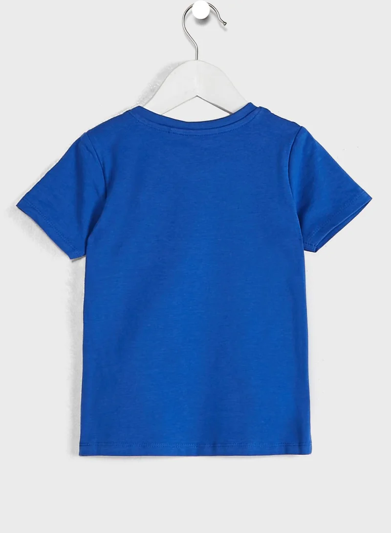NAME IT Kids Slogan T-Shirt & Shorts Set