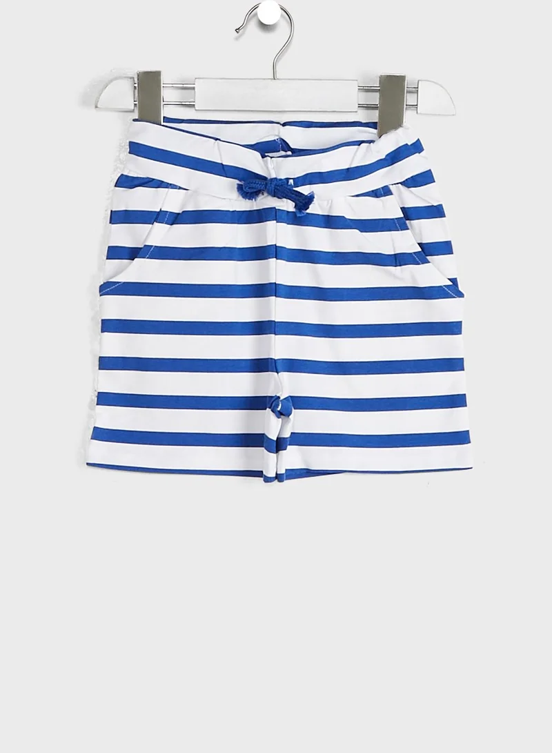NAME IT Kids Slogan T-Shirt & Shorts Set