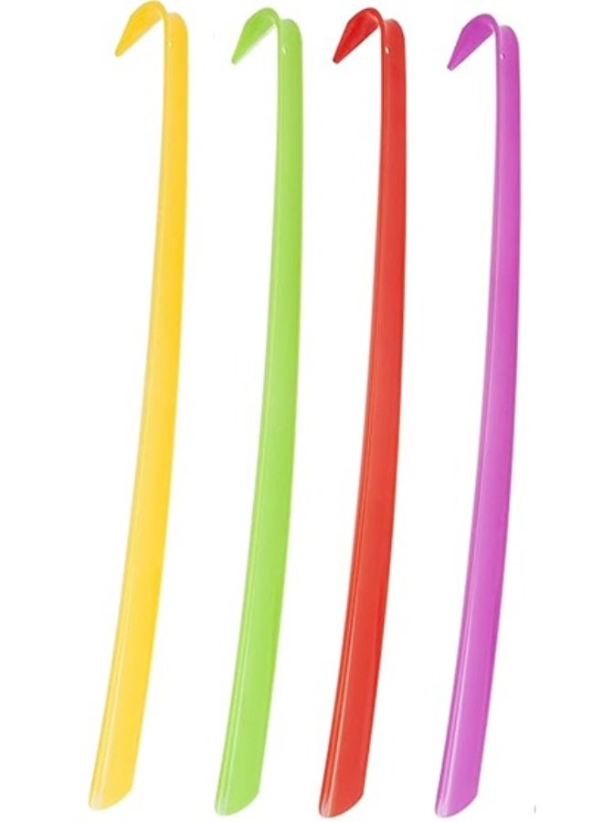 قطعتان من لبيسة الحذاء بطول 60 سم - أداة عملية لبيسة الحذاء لسهولة ارتداء الأحذية، مريحة ومتينة، لبيسة حذاء بمقبض مريح، مناسبة لجميع الأعمار للرجال والنساء، متوفرة بألوان متعددة - Image 1