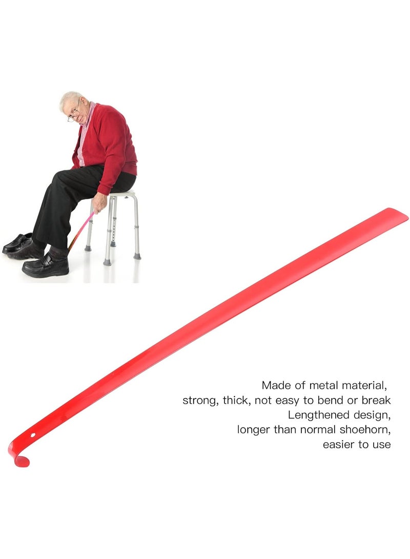 قطعتان من لبيسة الحذاء بطول 60 سم - أداة عملية لبيسة الحذاء لسهولة ارتداء الأحذية، مريحة ومتينة، لبيسة حذاء بمقبض مريح، مناسبة لجميع الأعمار للرجال والنساء، متوفرة بألوان متعددة - Image 4