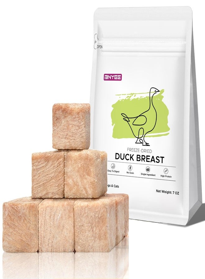 BNYEE 7 OZ Freeze Dried Duck Breast Treats for Dogs Cats, High Protein Raw Pet Food Topper, Single Fresh Ingredient Treats, Rawhide Free - Image 1