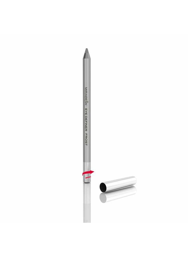 Mirabella Eye Definer & Antioxidant Infused Cream Eye liner - Ultra Pigmented Gel Eyeliner Pencil with Retractable Design, Sharpener Included - Frost - Image 1