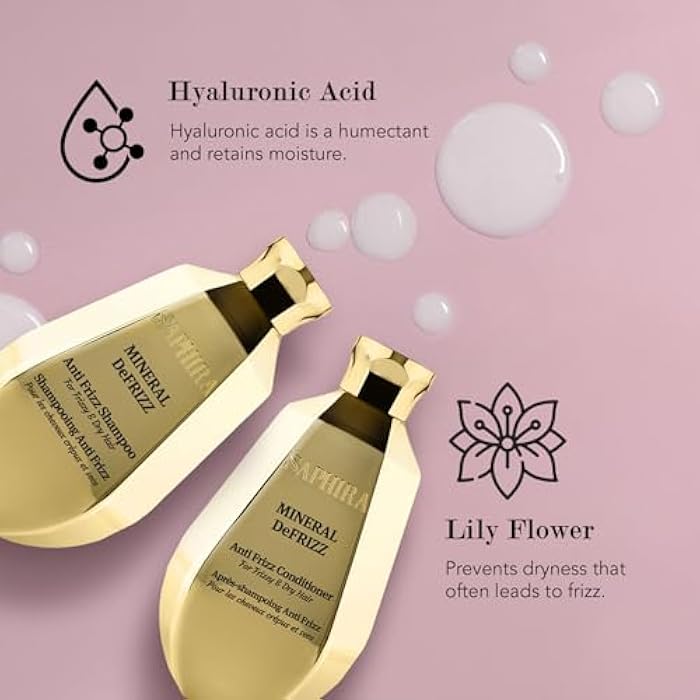 Saphira Shampoo & Conditioner Duo Set – Mineral Moisture Repair, Mineral DeFrizz, Mineral Rebalance, Divine Curls, Volume Boost & Healing Repair - Image 4