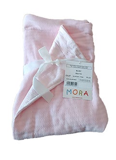 Mora spain Newborn blanket, model: bliny L87\04 - Color: Pink- Size: 80 * 110 -  Weight - 0.670.  - Image 1