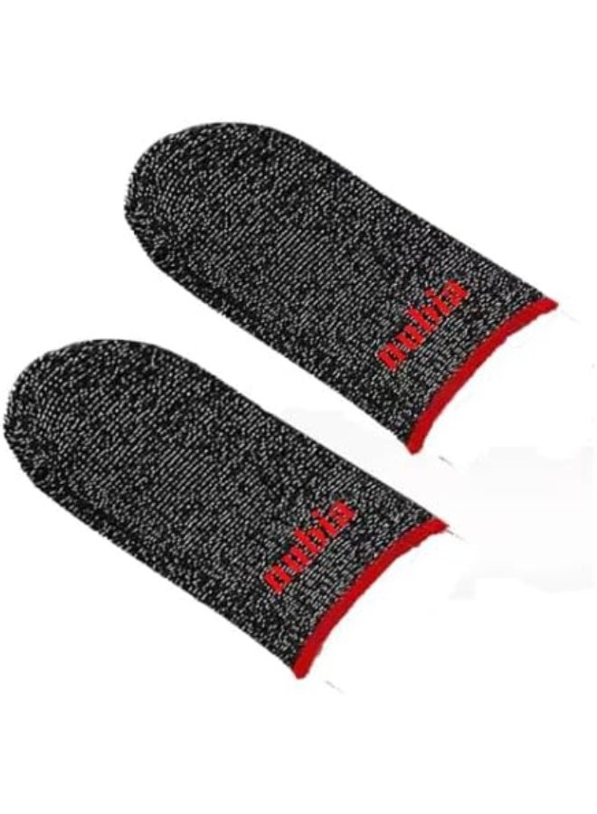 Nubia Red Magic Original Gaming Finger Sleeves (4 Sleeves) by Nubia – Ultra-Thin & Sweatproof Silver Fiber Thumb Sleeves, Touchscreen Sensitive - for PUBG Mobile, COD, Fortnite & More (4 Sleeves) - Image 4
