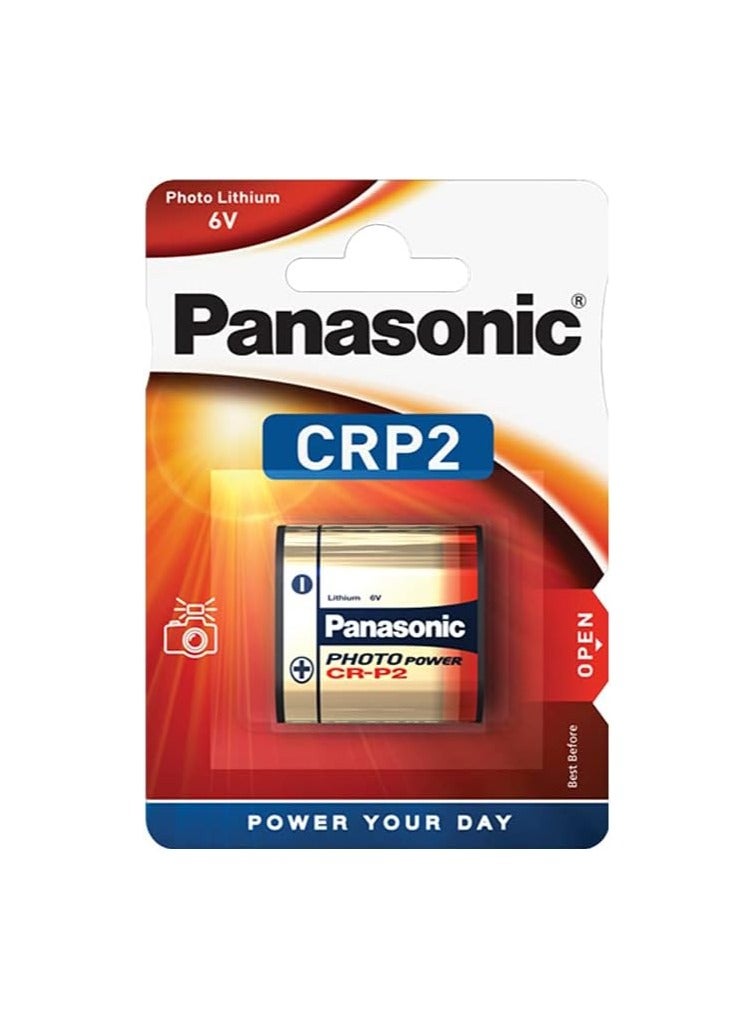 Panasonic Panasonic CR-P2 Lithium 6V Batteries - 5 Pieces