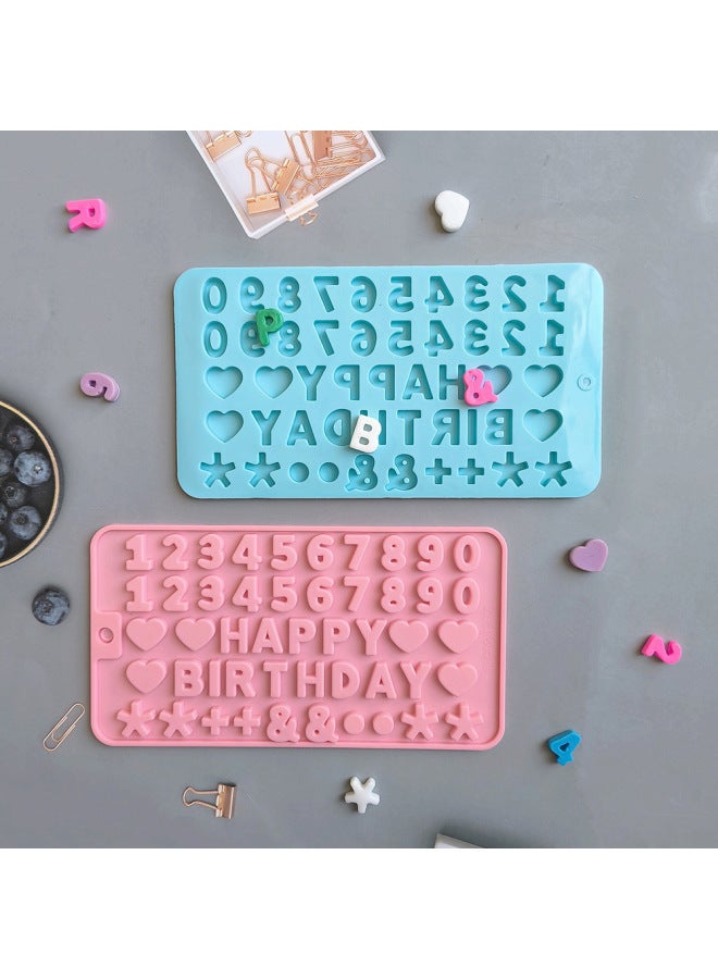 Digital Chocolate 458 Fondant Silicone Mold Digital Biscuit Candy Shape Mold DIY Baking Tool-Color:Rice Powder - Image 5