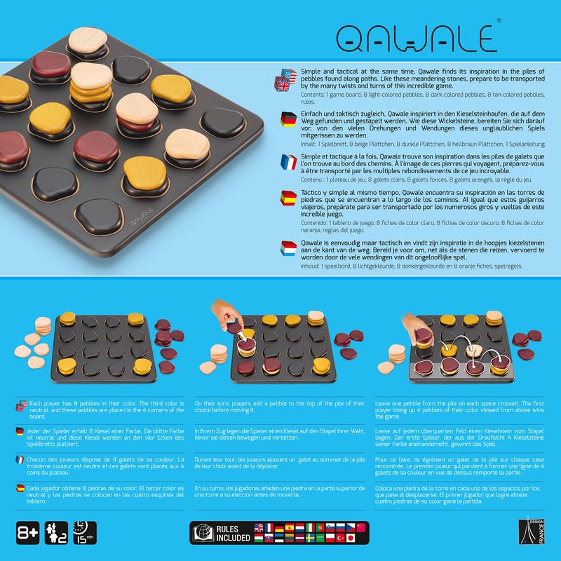 Gigamic Qawale | Abstract Strategy Game for Adults and Familes | Ages 8+ | 2 Players | 15 Minutes - Image 3