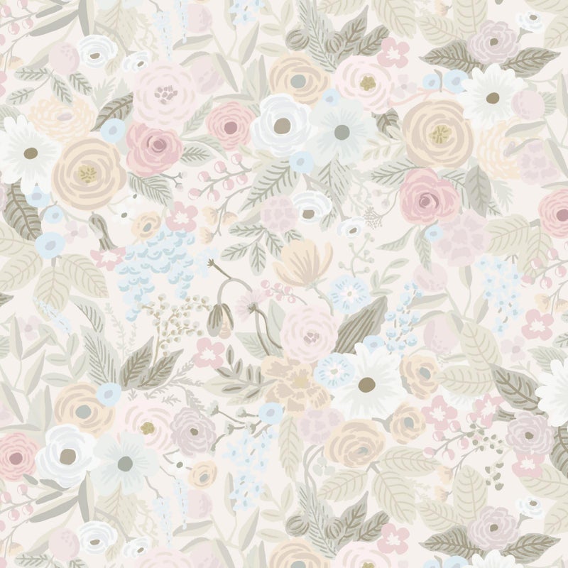Ismoon Peel and Stick Wallpaper Floral Boho Pink Wallpaper Watercolor Leaf Flowers Contact Paper Removable Self-Adhesive Wall Paper for Bedroom Cabinets and Drawers Decor 17.3inx78.7in - Image 1