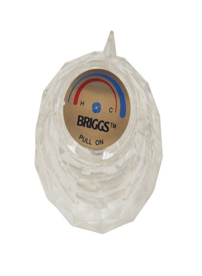 دانكو مقبض صنبور دانكو لبرادلي كول، بريجز آند سايكو، أكريليك شفاف، عبوة واحدة (88423) - Image 1