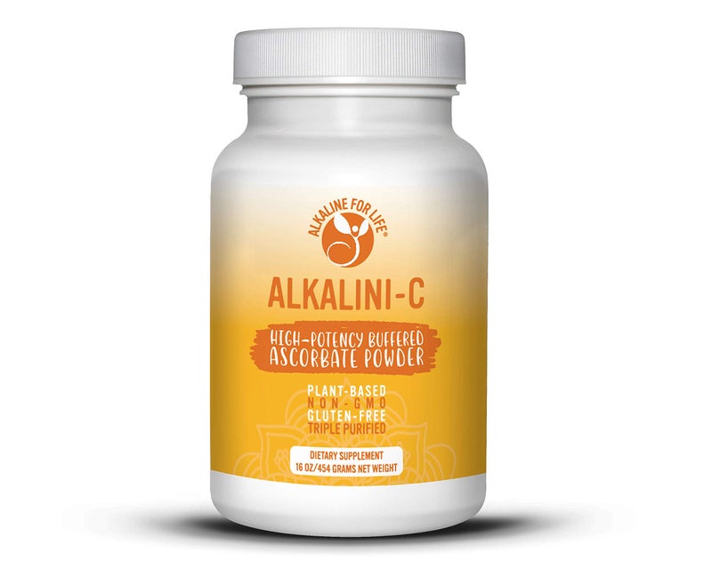 مكمل مسحوق فيتامين سي القوي الطبيعي AlkaliniC 1500 ملغ خالي من الذرة غير معدل وراثيًا فيتامين سي مدعوم بفيتامين سي معزز الامتصاص 100% شكل نقي مكمل دعم المناعة 16 أونصة