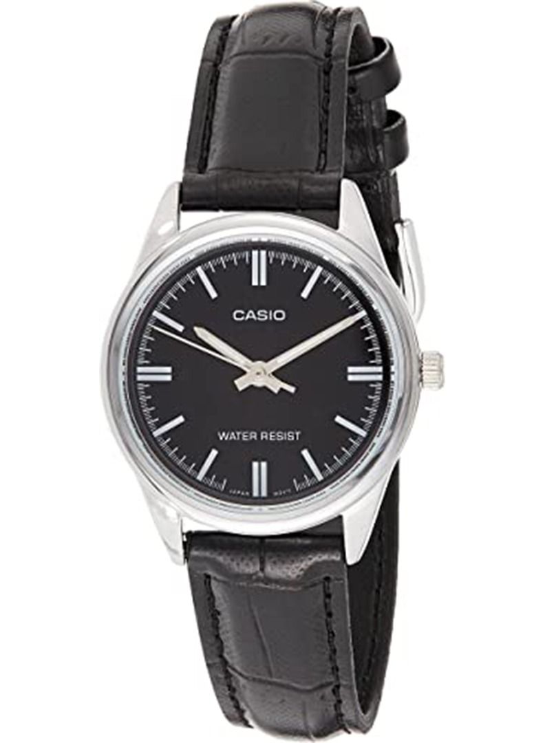 CASIO Women's Leather Analog Watch LTP-V005L-1AUDF - Image 1