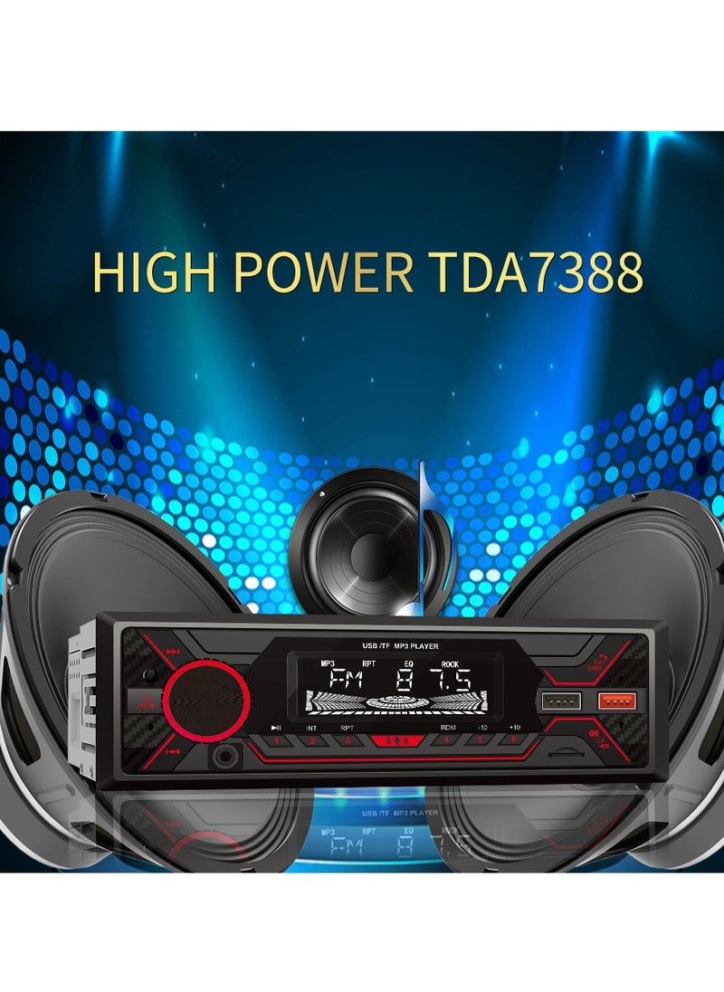 Furtey Single DIN Multimedia Car Stereo Radio Built-in Microphone, MP3/USB, Aux-in, AM/FM Radio Receiver  - Image 5