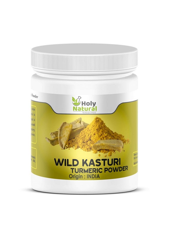Holy Natural - The Wonder of World Holy Natural Wild Kasturi Turmeric Powder 200gm | Kasturi Haldi, Kasturi Manjal, Jangli Haldi, Curcuma Aromatica Powder, For Face and Skin | For Glowing & Mosturizing Skin - Image 1