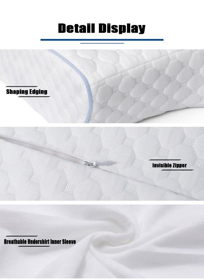 Arabest - Pillow Butterfly Shape Memory Pillow, Slow Rebound Memory Foam Pillow, Neck Pillow (50*30*10cm) - Image 1