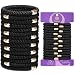 WantGor Hair Ties No Damage Women 15PCS Hair Bands Elastic Scrunchies Ponytail Holders Hair Accessories Braided Head Bands for Womens Thick Hair Black - Image 2