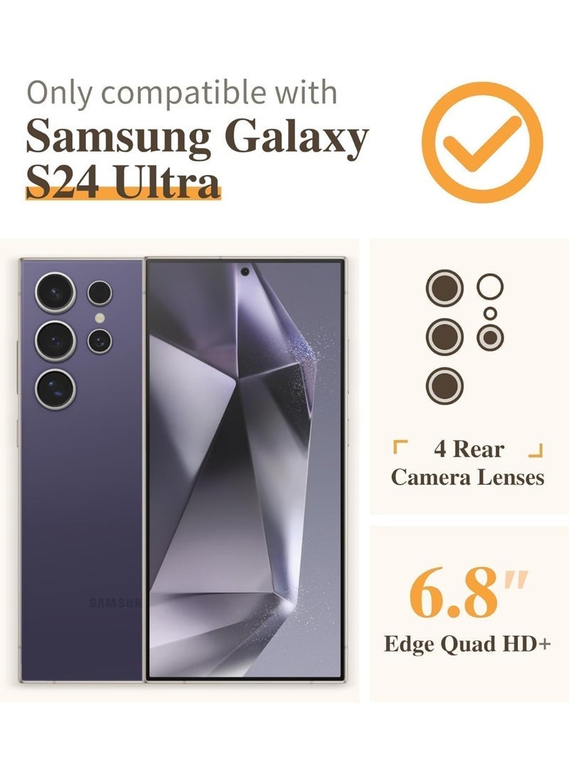 ELTRAZONE Samsung Galaxy S24 Ultra Case Crystal Clear Galaxy S24 Ultra Cover Slim Flexible TPU Airbag Bumper Shock Absorption Rubber Soft Silicone Case Cover Fit for Samsung Galaxy S24 Ultra 5G - Image 2