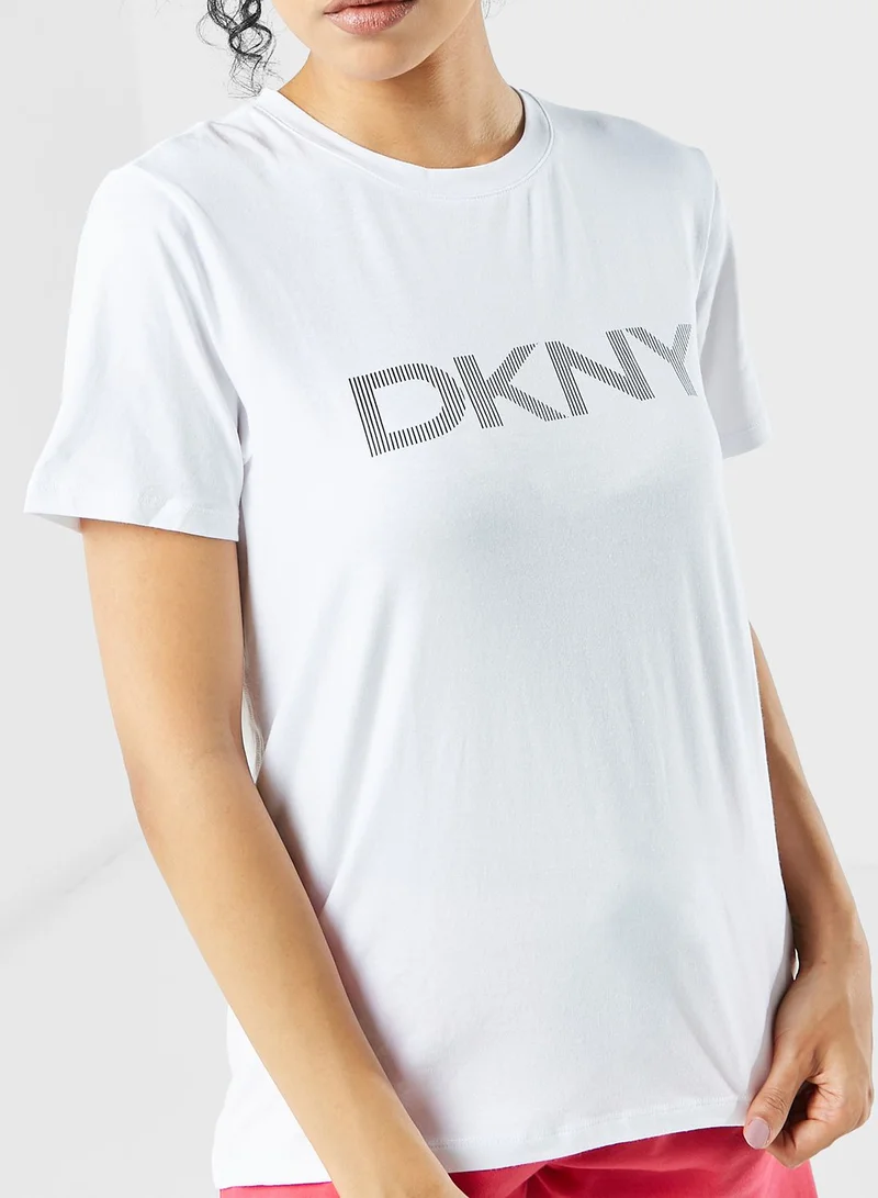 DKNY Crew Neck Logo T-Shirt