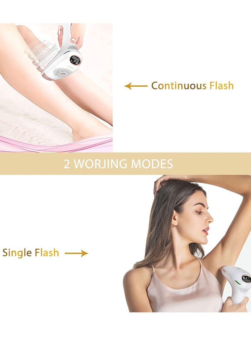 KinseiBeauty - IPL Hair Removal Device, 5000,000 Flashes Painless Permanent Lazer Hair Remover, 5 Energy Levels, 2 Modes, for Women and Men - Image 1