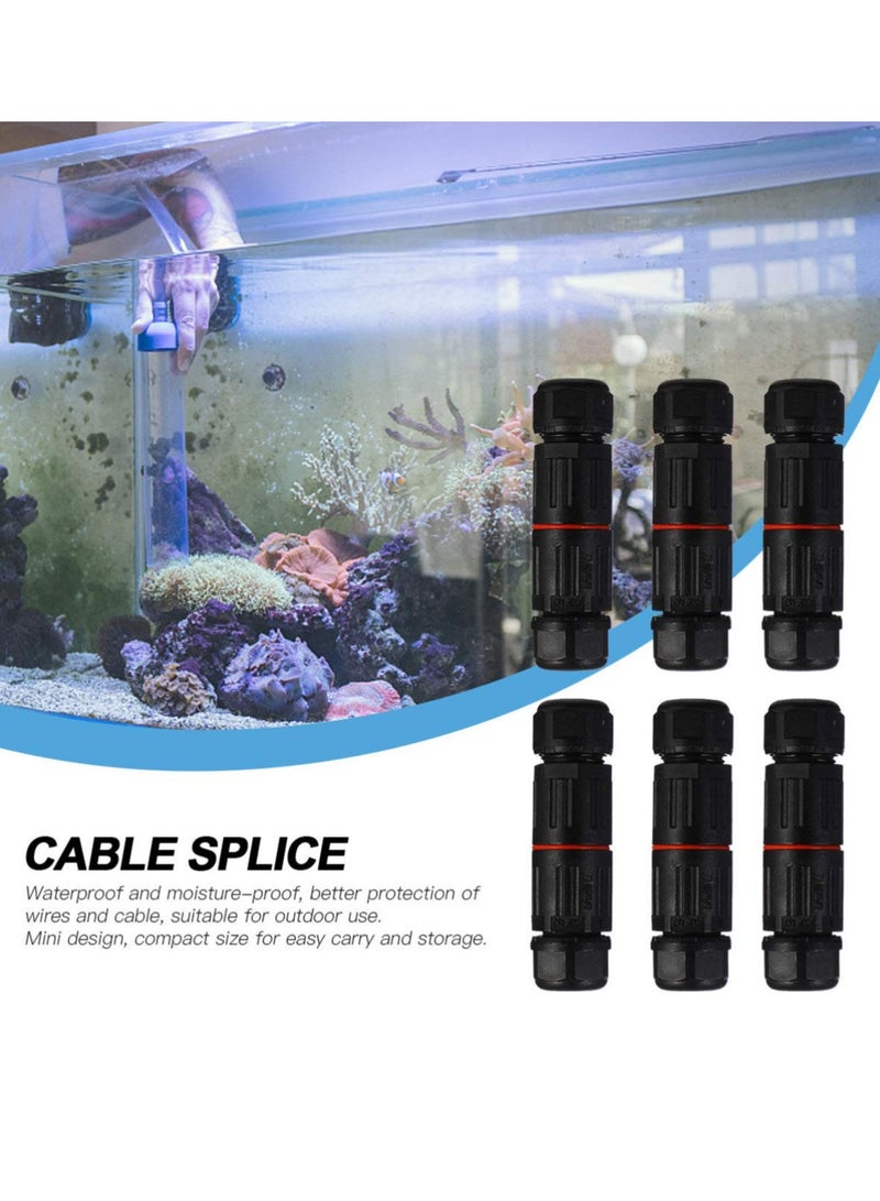 SYOSI 10 Pcs Waterproof Junction Box, IP68 Outdoor Cable Connector, 4 7mm Waterproof Outdoor Sleeving Coupler, Electrical Waterproof Branch Sleeving - Image 3