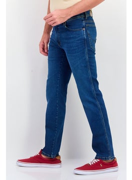 Wrangler Men Regular  Fit Wash Stretchable Denim, Blue  - Image 2
