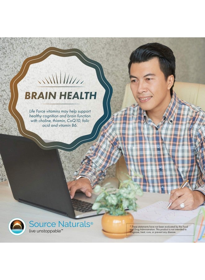 Source Naturals Men's Life Force Multiple Daily Multivitamin & Immune Health Supplement - 13 Essential Vitamins, Nutrients & Minerals - 180 Tablets - Image 4