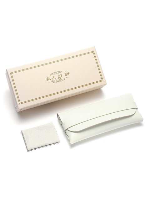 Fashion Eyeglass Case with Cleaning Cloth Private custom box