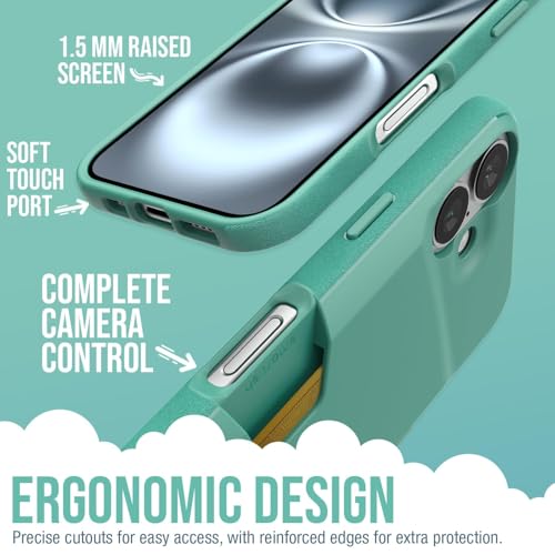 Smartish® iPhone 16 Wallet Case - Wallet Slayer Vol. 1 [Slim + Protective] Credit Card Holder - Drop Tested Holds 4 Cards Hidden Flip Card Slot Cover Compatible with Apple iPhone 16 - So Jaded - Image 3