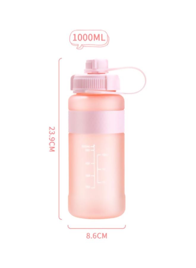 Loquat Plastic Water Cup With Straw Pink 23.9cm - Image 3