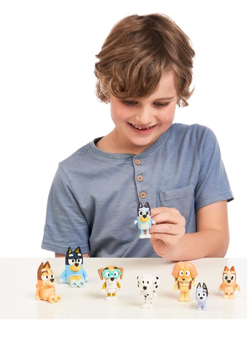 8 PCS أصدقاء أرقام العمل مجموعة - دميات PVC مشتركة للأطفال ، مجموعة اللعب ، اللعب والهدية - Image 3