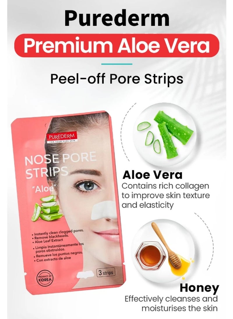 PUREDERM pore Nose pore strips-Aloe - Image 3
