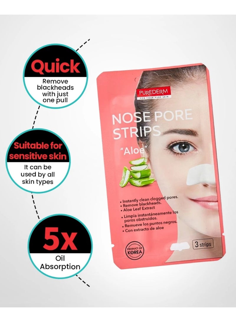 PUREDERM pore Nose pore strips-Aloe - Image 2