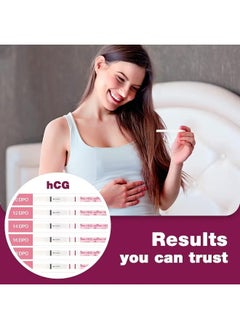 Easy@Home Easy@Home Pregnancy Test Strips Kit, Powered By Premom Ovulation Predictor iOS And Android App, 20 HCG Tests  - Image 4