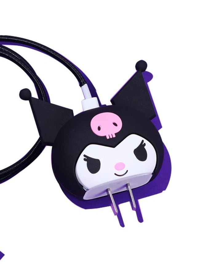 Generic Kuromi Apple Quick Charging Head 18/20w Charging Head Protective Cover Wrapper  - Image 3
