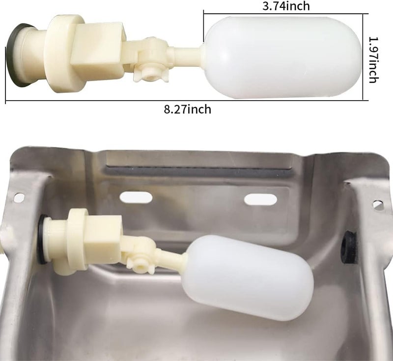MODUODUO Automatic Horse Waterer Large Livestock Water Bowl 1.35Gal Stainless Steel Trough for Cattle Cow Pig Sheep Pet Dog - Image 5