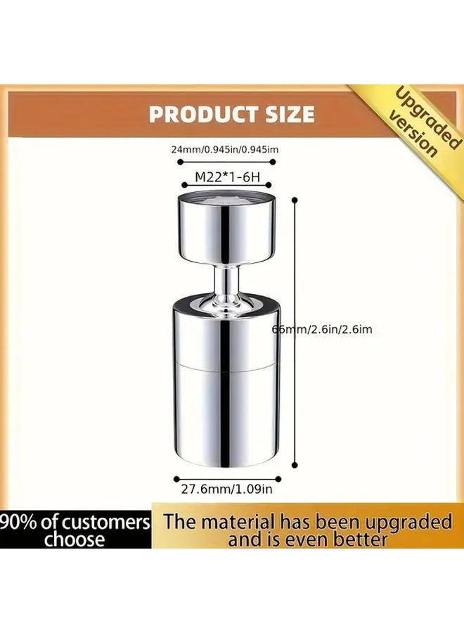 نصف سبيكة واحدة كلمة صنبور المياه 360 تدوير مرن ذراع ميكانيكي صنبور - Image 4