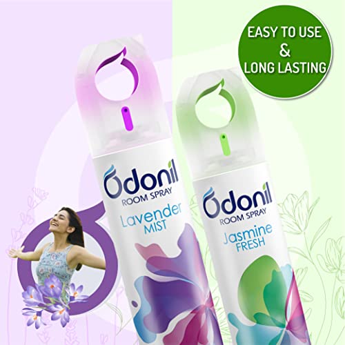 Odonil Air Freshener Room Spray - 440 ml Combo (Pack of 2, 220ml each) | Lavender Mist & Jasmine Fresh | Nature Inspired Fragrance for Home & Office | Long Lasting Fragrance | Instant Freshness - Image 2