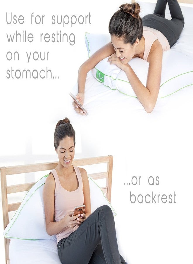 Sleep Yoga 2-Pack Pillow Cover Case Side Sleeper Pillow (Gray) - Image 5