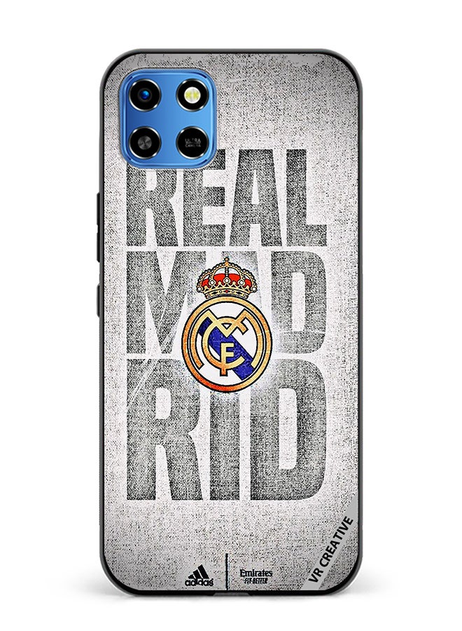 VR CREATIVE Protective Case Cover For Infinix Smart 6 HD Real Madrid Logo Design Multicolour - Image 1