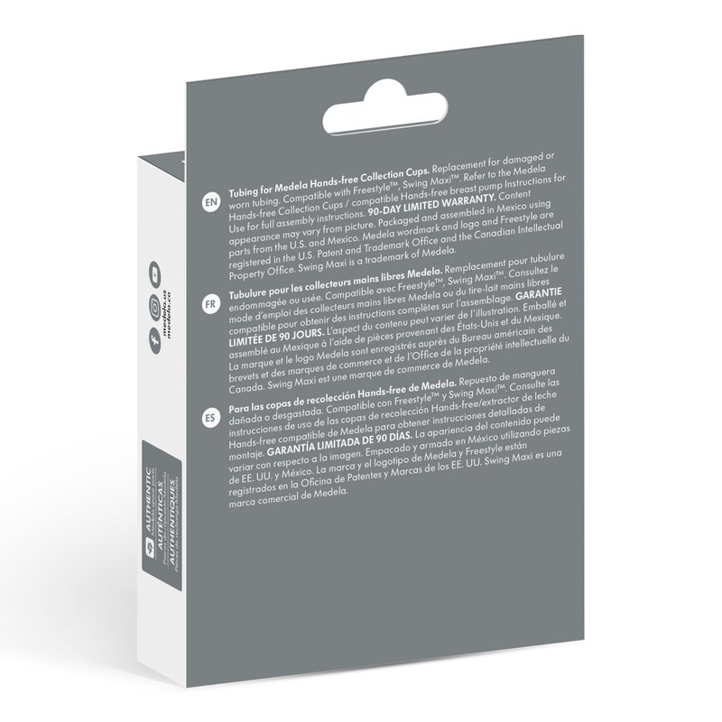 Medela Replacement Tubing for Hands-Free Collection Cups, Designed for Freestyle Hands-Free, Freestyle Flex & Swing Maxi Breast Pump - Image 3