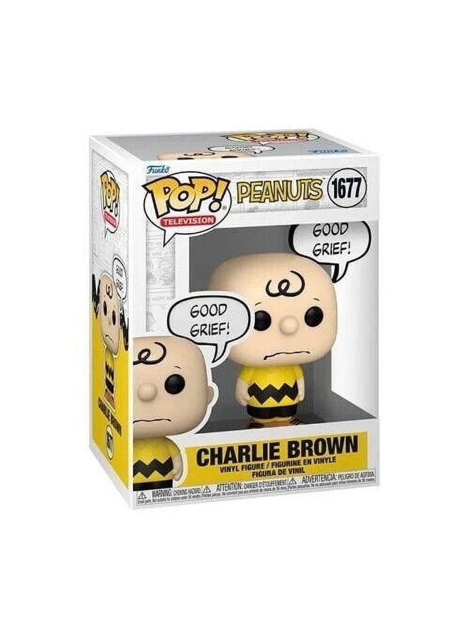 Funko Funko POP! Television Peanuts Charlie Brown (Good Grief!) Vinyl Figure (10.3 cm)  - Image 1