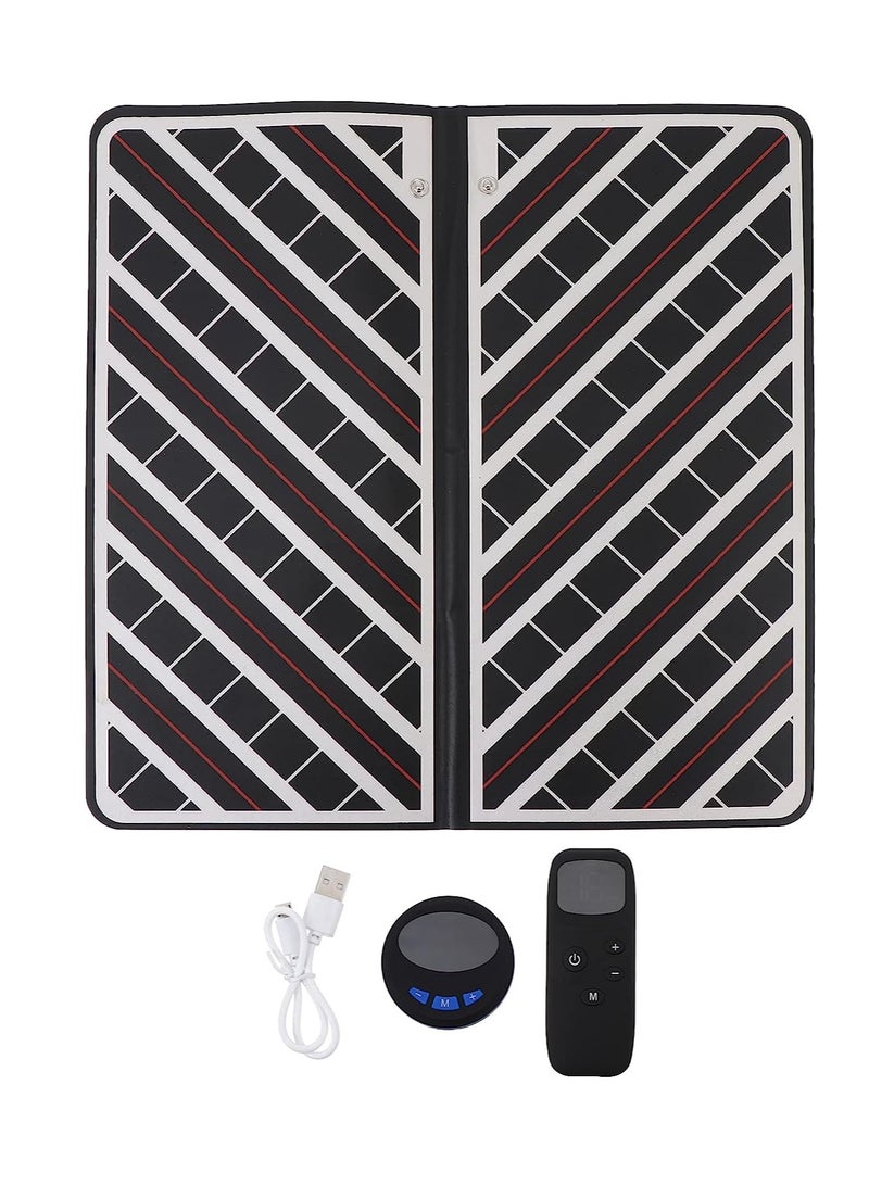 SYOSI Foot Massager Pad, Foldable Protable Electrode Foot Stimulator Mat, Increase Blood Circulation Leg Reshaping Foot Massager Foot Mat, 1 Pcs - Image 1