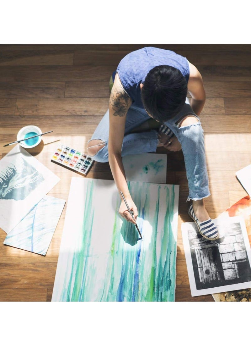 Artist Watercolor Paint Brushes, 10 PCS Round Pointed Tip Paint Brushes Set for Water Color, Acrylic Oil, Gouache, Ink, Detail, Tempera, By Number Model Art Paintbrush - Image 3