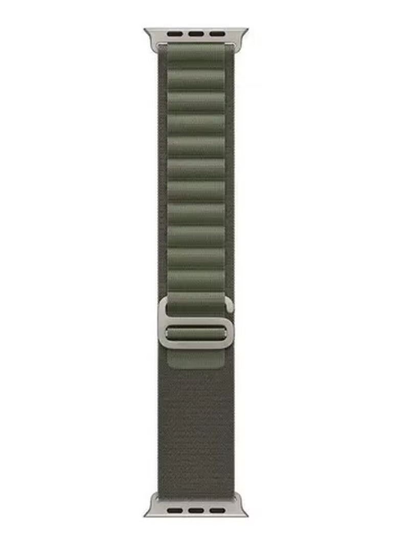 IAF - 2Pack for Apple Watch Alpine Loop Band 49mm/45mm/44mm Nylon Woven Sport Strap Compatible with iWatch Series 8/Ultra/7/SE/6/5/4/3/2/5 White/Green - Image 1